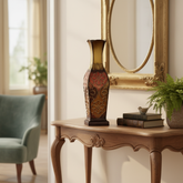 Elements Harlequin Embossed Decorative Metal Vase