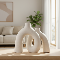 Hug Donut Decorative Vase Set - Modern Nordic